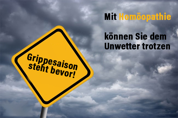 Grippesaison? Mit Homöopathie können Sie dem Unwetter trotzen