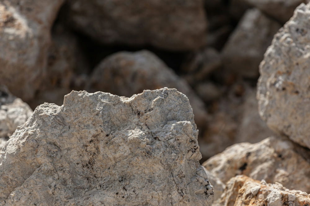 White rock, close-up