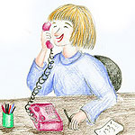 Homöopathie Cartoon Buchstabieren